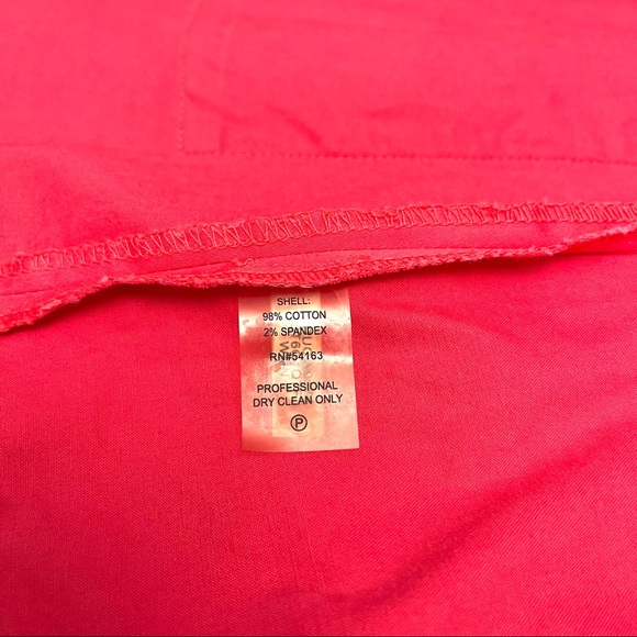 Calvin Klein Women's V Neck with Lace Dress in Bright Pink size 6P/SP - Picture 10 of 10